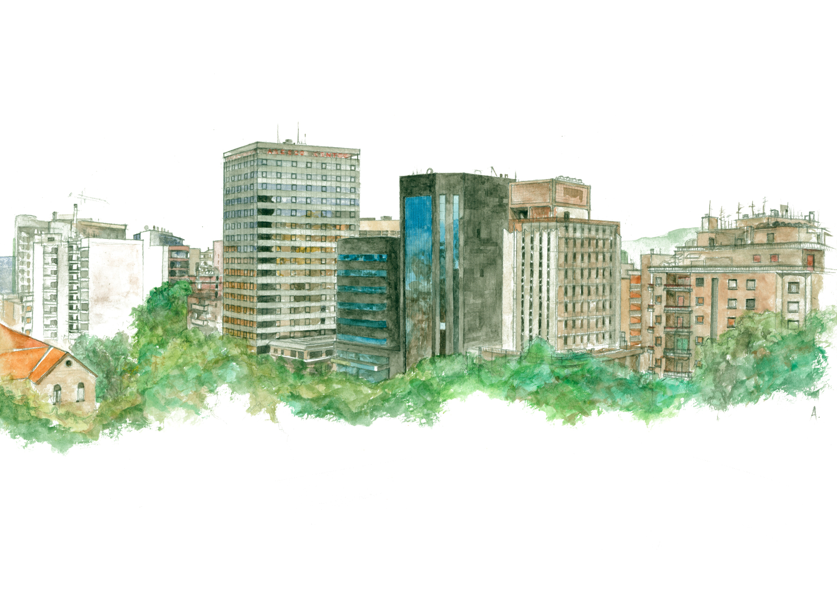 Beirut -- Looking Above Sanayeh Park